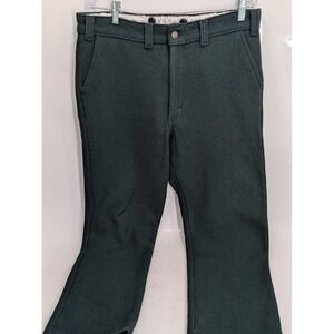 Codet Heavy Green Wool Blend Outdoor Pants Made in Canada - Men's size 36 x 33